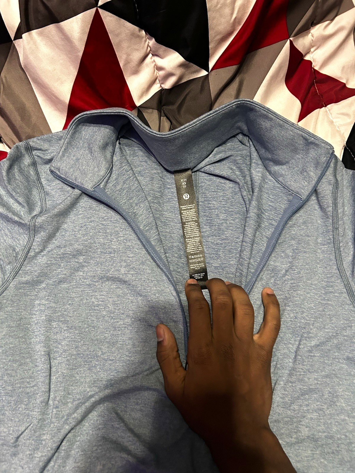 lululemon Soft Jersey Half-Zip Mock Neck Lightweight Pullover Blue XS lululemon Soft Jersey Half-Zip Mock Neck Lightweight Pullover Blue XS