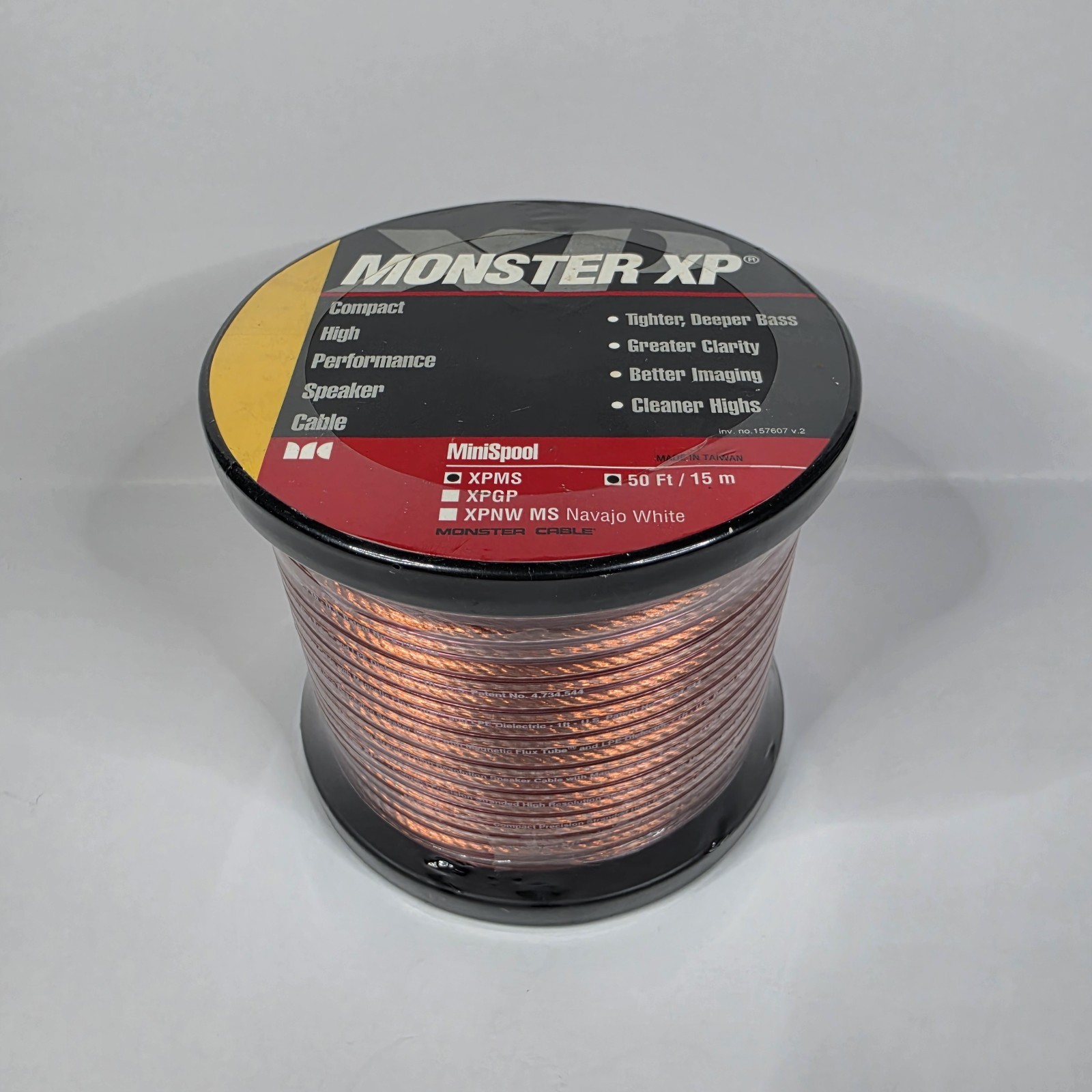 Monster XP MiniSpool Speaker Wire XPMS 50ft/15m High Performance NEW Monster XP MiniSpool Speaker Wire XPMS 50ft/15m High Performance NEW
