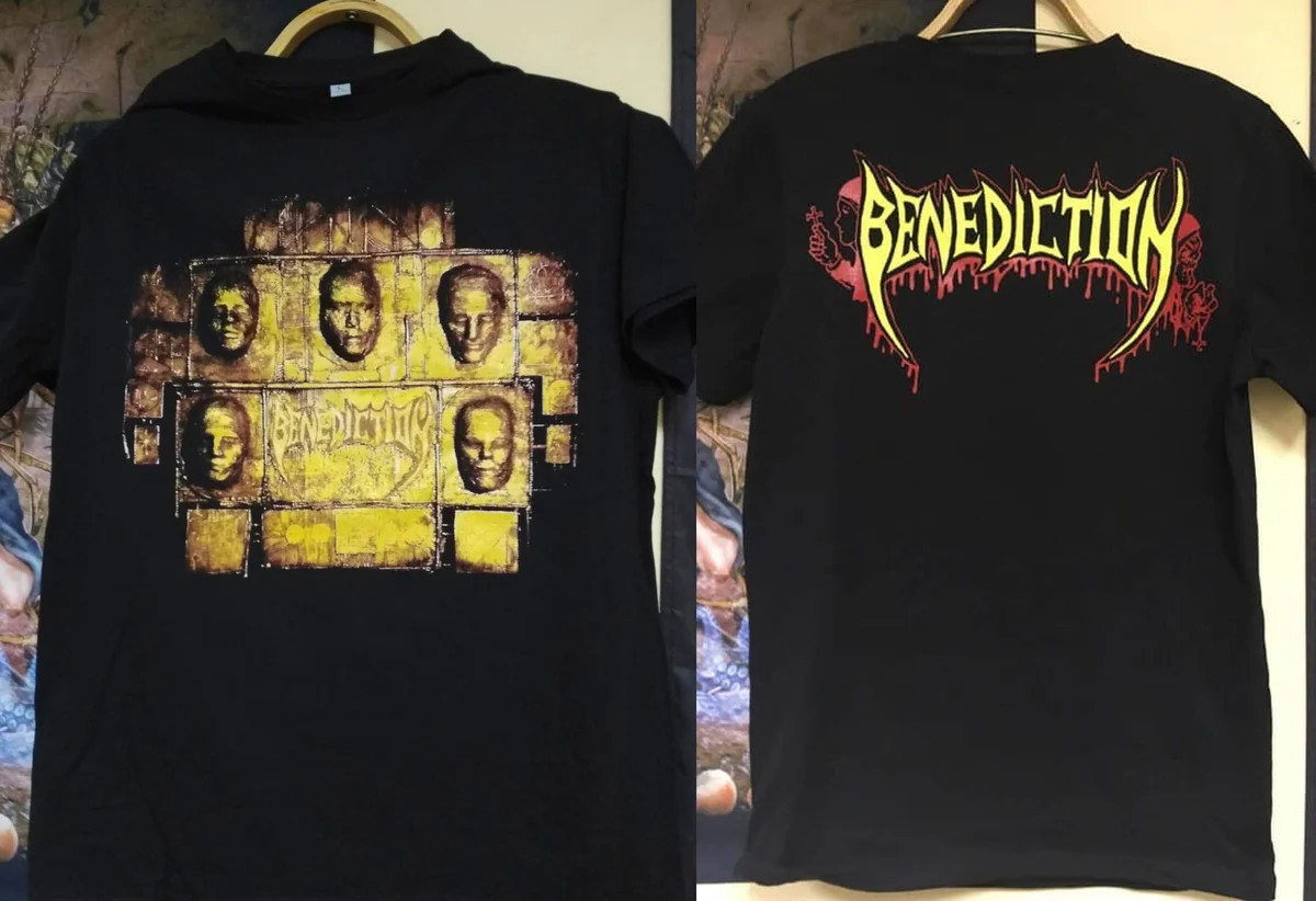 Benediction Band Music Tour Heavy Cotton Black All Size T Shirt For Men AG518