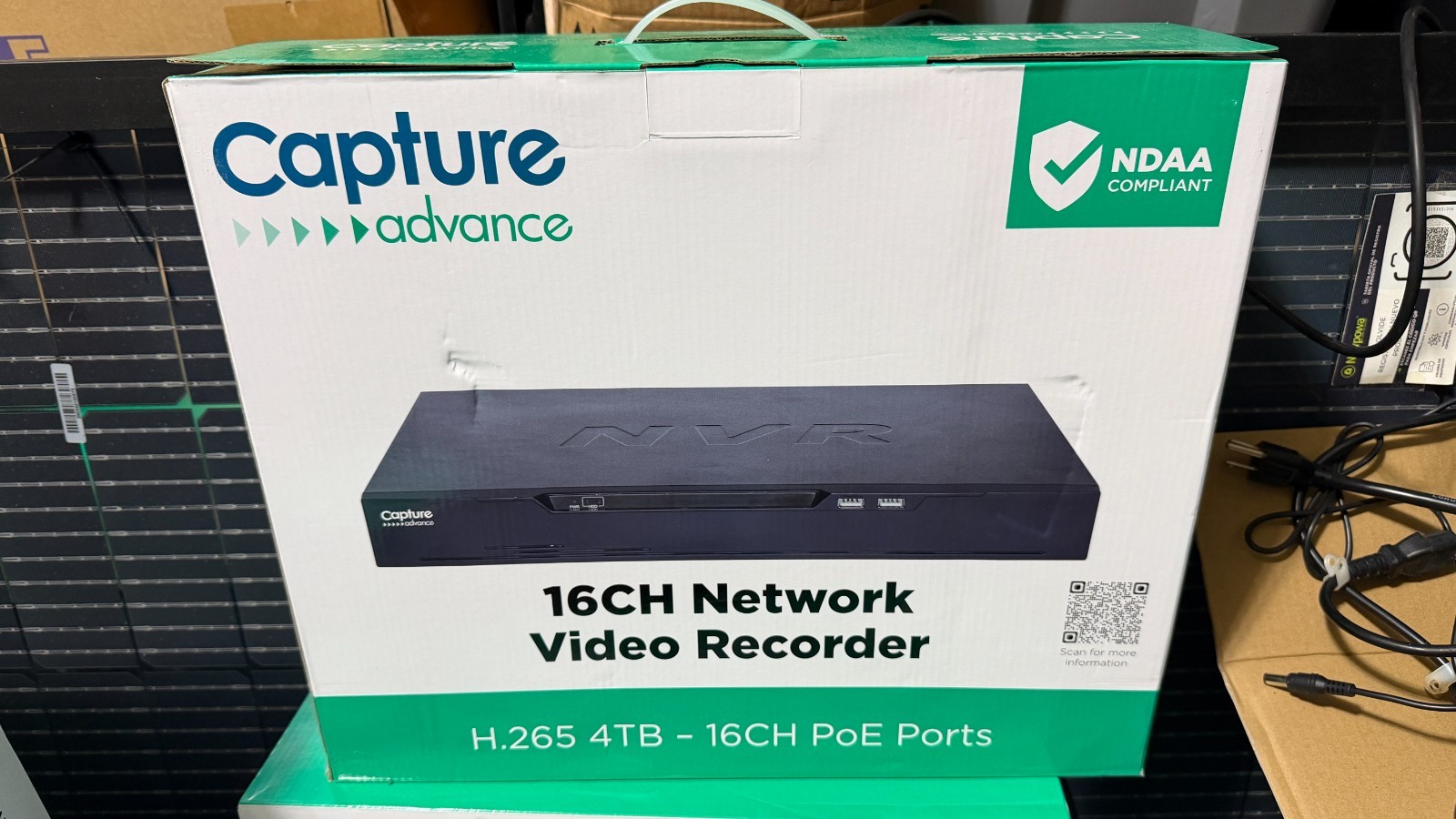 Capture Advance R2-NVR16C4TB 16-Channel NVR PoE, 4TB HDD, NDAA Compliant