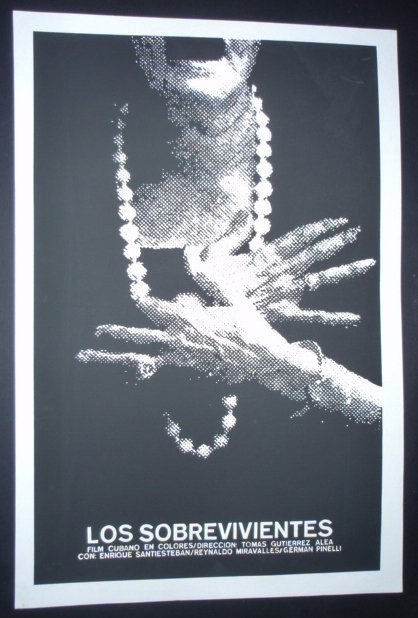 THE SURVIVORS Cuba Silkscreen Poster by RENE AZCUY for Movie about Cuban Elites 