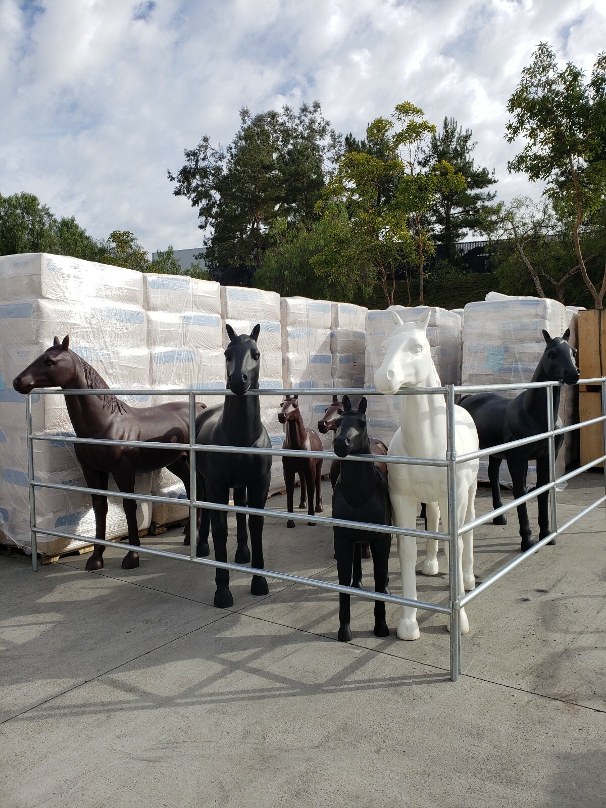 Life-Size Plastic Model Horse Life-Size Plastic Model Horse