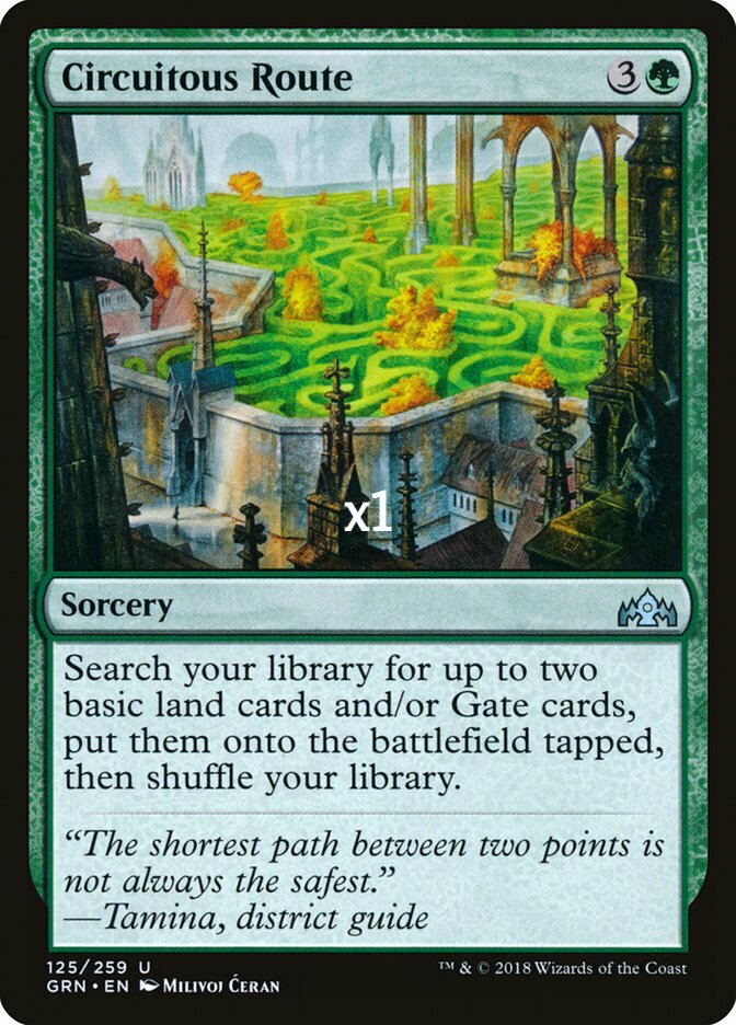 MTG Guilds of Ravnica GRN Circuitous Route MINT MTG Guilds of Ravnica GRN Circuitous Route MINT