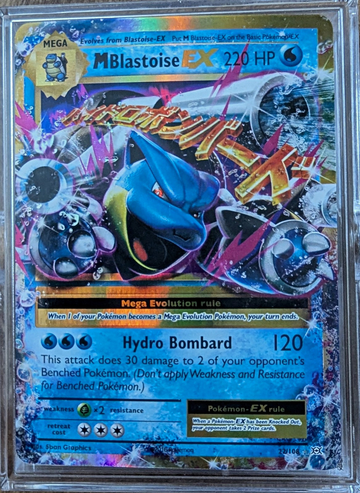 M Blastoise EX 22/108 Evolutions Holo M Blastoise EX 22/108 Evolutions Holo