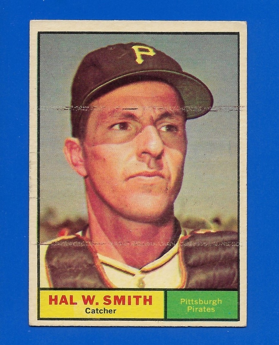 1961 Topps #242 Hal W. Smith Pittsburgh Pirates SP Short Print Centered EX 1961 Topps #242 Hal W. Smith Pittsburgh Pirates SP Short Print Centered EX