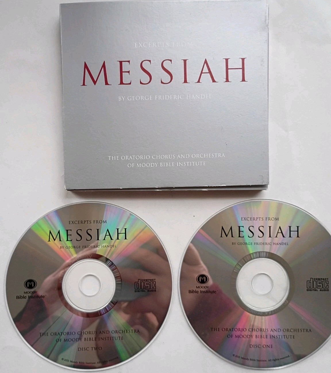 George Frideric Handel's Messiah, Oratorio Chorus and Orchestra 2 CD, MINT DISCS George Frideric Handel's Messiah, Oratorio Chorus and Orchestra 2 CD, MINT DISCS