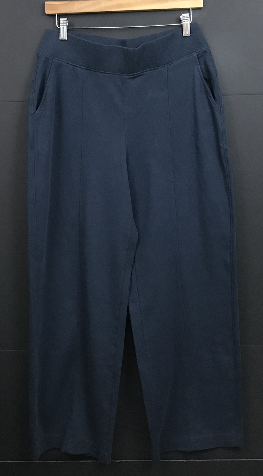 Pact Women\'s Organic Cotton Airplane Pintuck Wide Leg Pants Blue Size M Pact Women\'s Organic Cotton Airplane Pintuck Wide Leg Pants Blue Size M