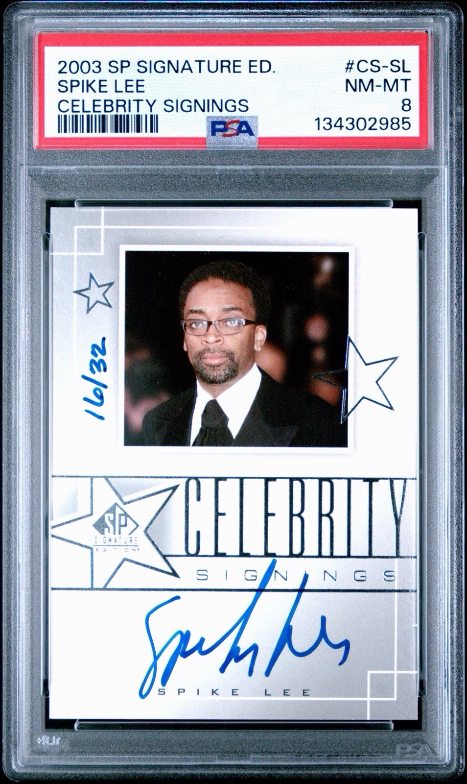 2003 UPPER DECK SP SPIKE LEE AUTO ON CARD POP 2 #CS-SL KNICKS 2003 UPPER DECK SP SPIKE LEE AUTO ON CARD POP 2 #CS-SL KNICKS