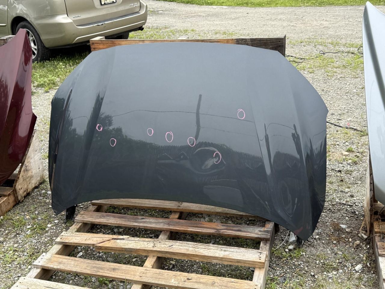 2020-2023 Hyundai Kona Hood Gray Multiple Dented