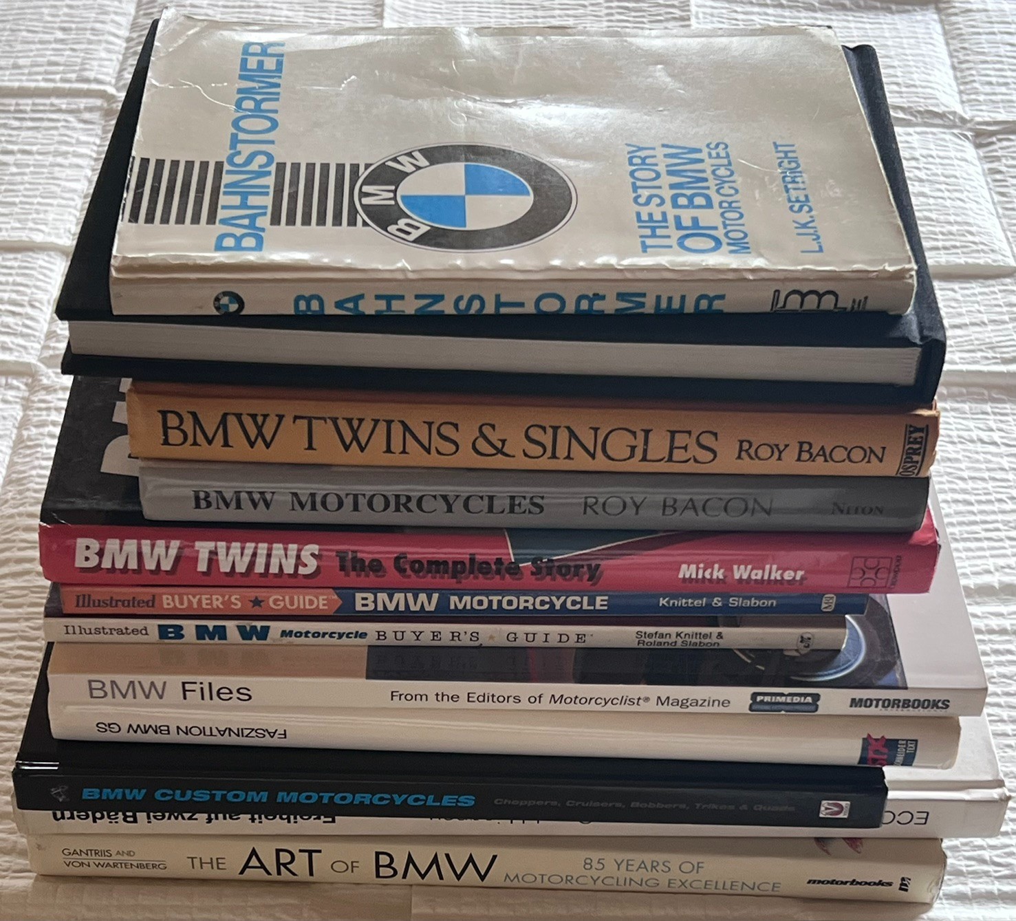 Large Batch of BMW Motorcycle Books, Qty. 12