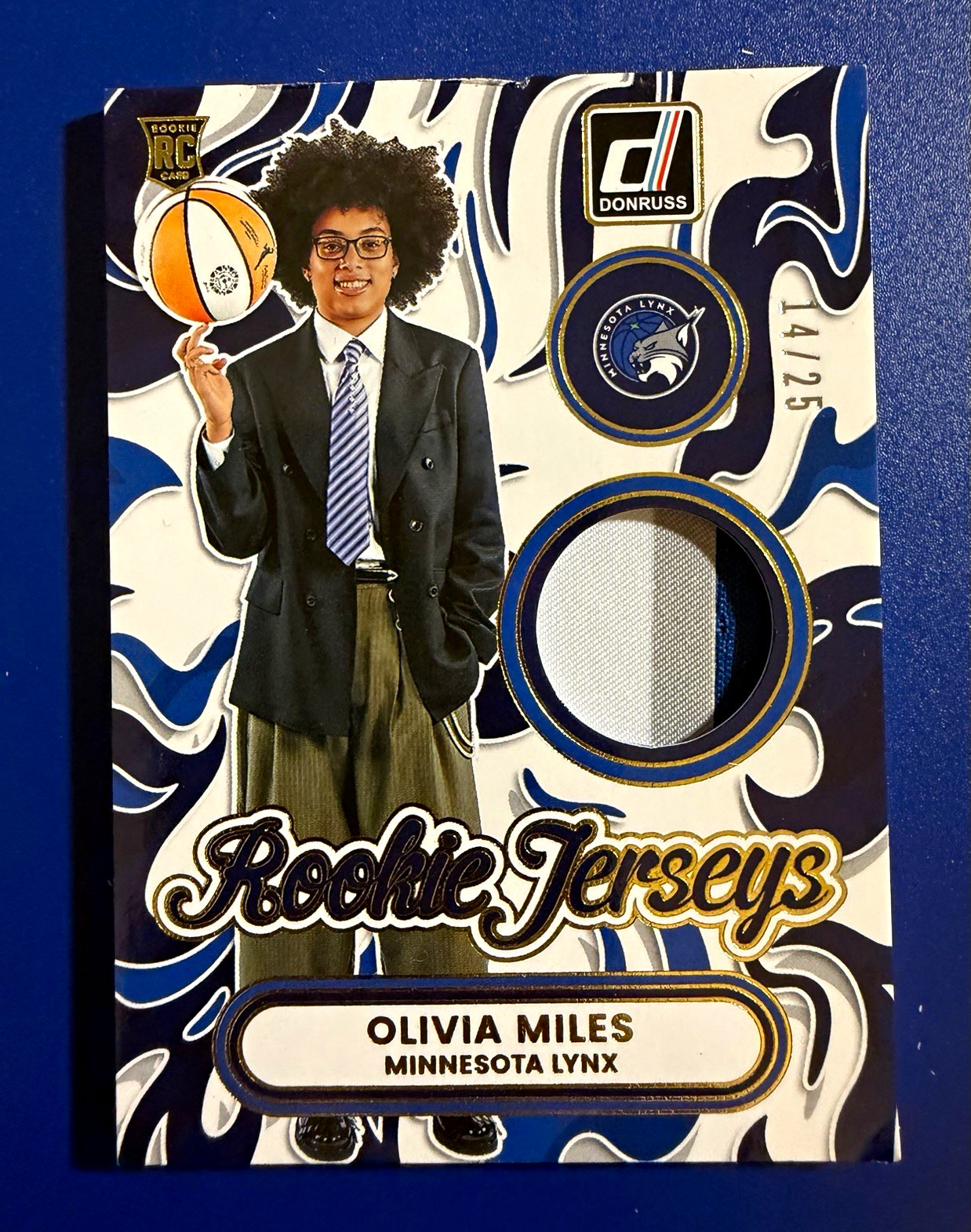 2026 Donruss WNBA Donruss Olivia Miles Rookie Jerseys RJ-OM /25 Minnesota Lynx