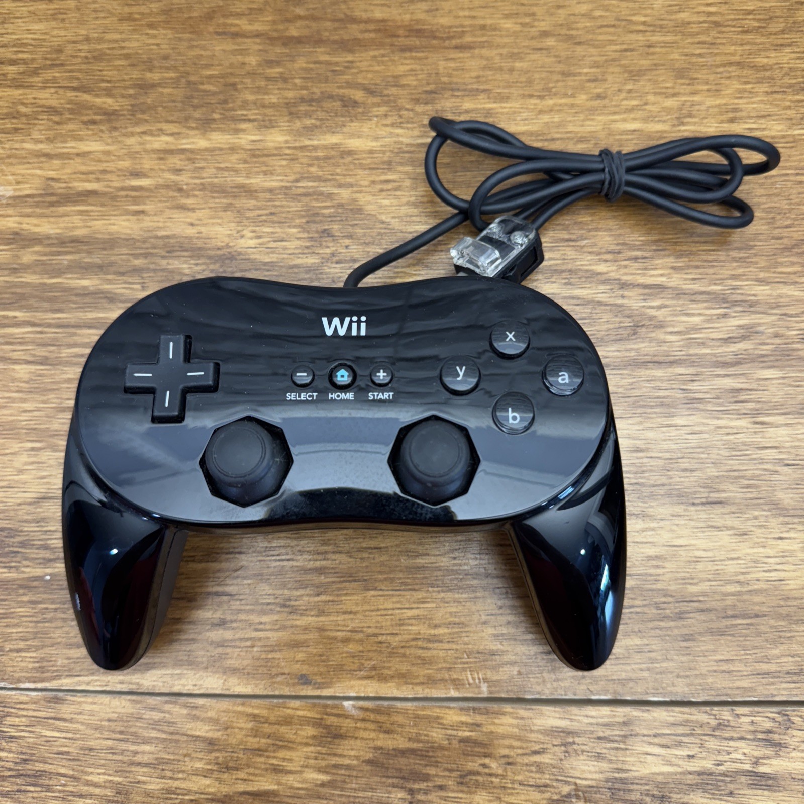 Official Nintendo Wii Pro Controller Classic Black RVL-005 OEM Refurbished