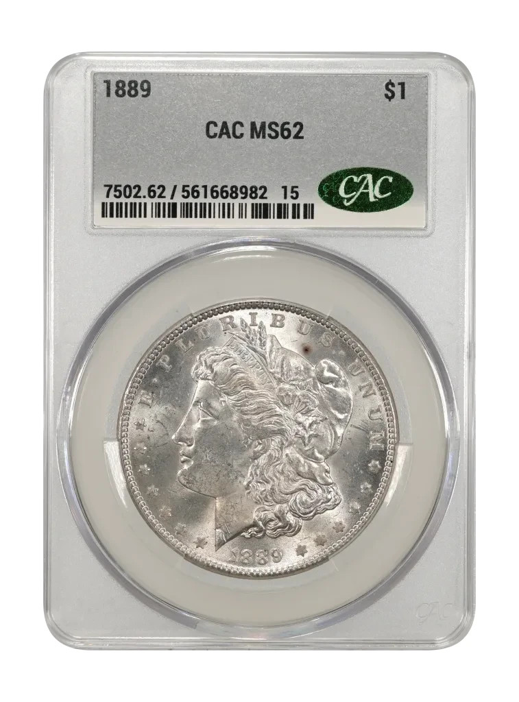 1889 $1 MORGAN SILVER DOLLAR CAC MS62 ***JUST BACK FROM CAC*** BEAUTY 1889 $1 MORGAN SILVER DOLLAR CAC MS62 ***JUST BACK FROM CAC*** BEAUTY