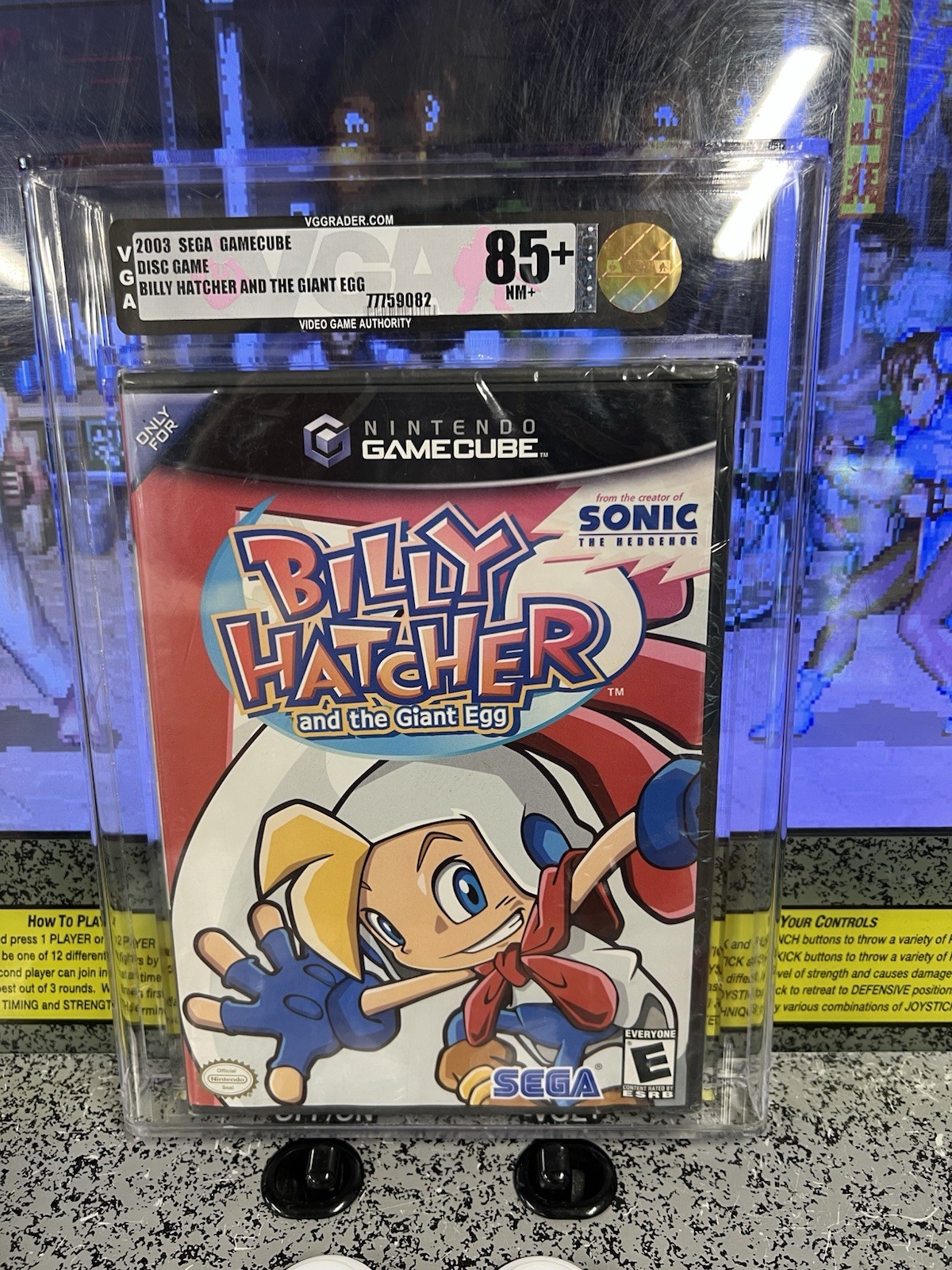 2003 Nintendo Gamecube Billy Hatcher and Giant Egg VGA 85+ NM+ Sealed WATA 9.4? 2003 Nintendo Gamecube Billy Hatcher and Giant Egg VGA 85+ NM+ Sealed WATA 9.4?
