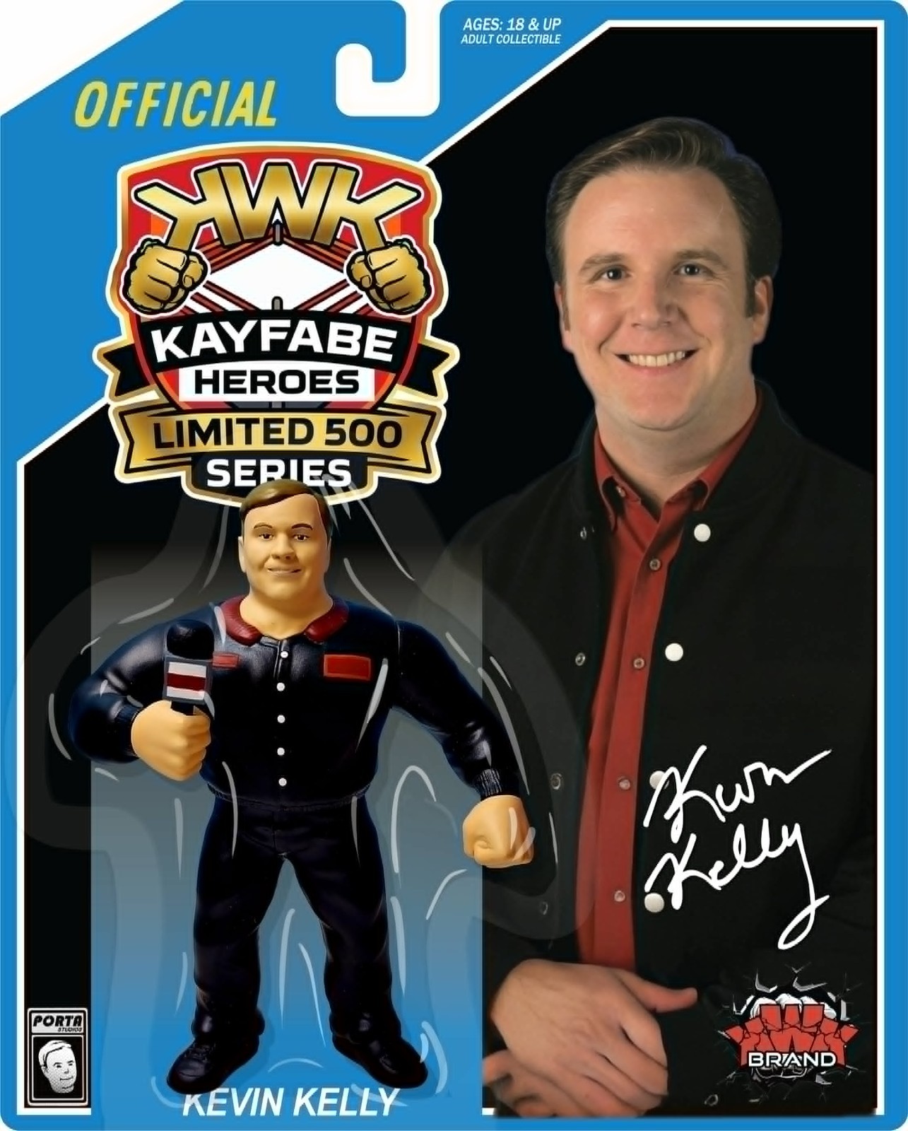 Pre-Order KWK Kayfabe Heroes Deluxe Kevin Kelly Limited 500 Series 1/500 Retro