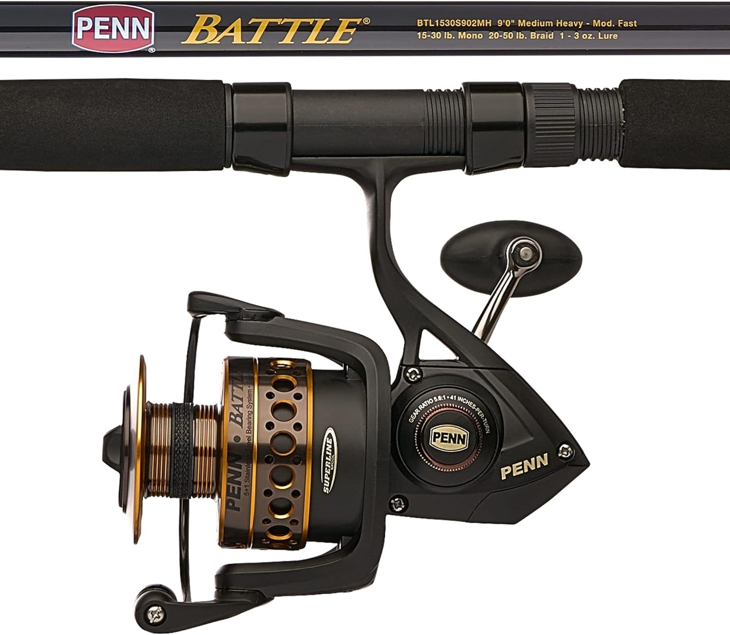 Penn Battle Spinning Rod Combo Kit W/ Spare Spool-BTL6000902MH-Kit Penn Battle Spinning Rod Combo Kit W/ Spare Spool-BTL6000902MH-Kit