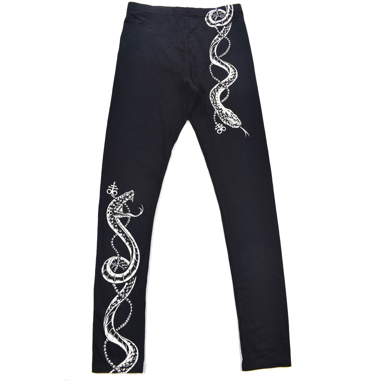 Killstar Serpent Storm Leggings Black Snake Graphic Gothic Alt Size M KSRA005663 Killstar Serpent Storm Leggings Black Snake Graphic Gothic Alt Size M KSRA005663