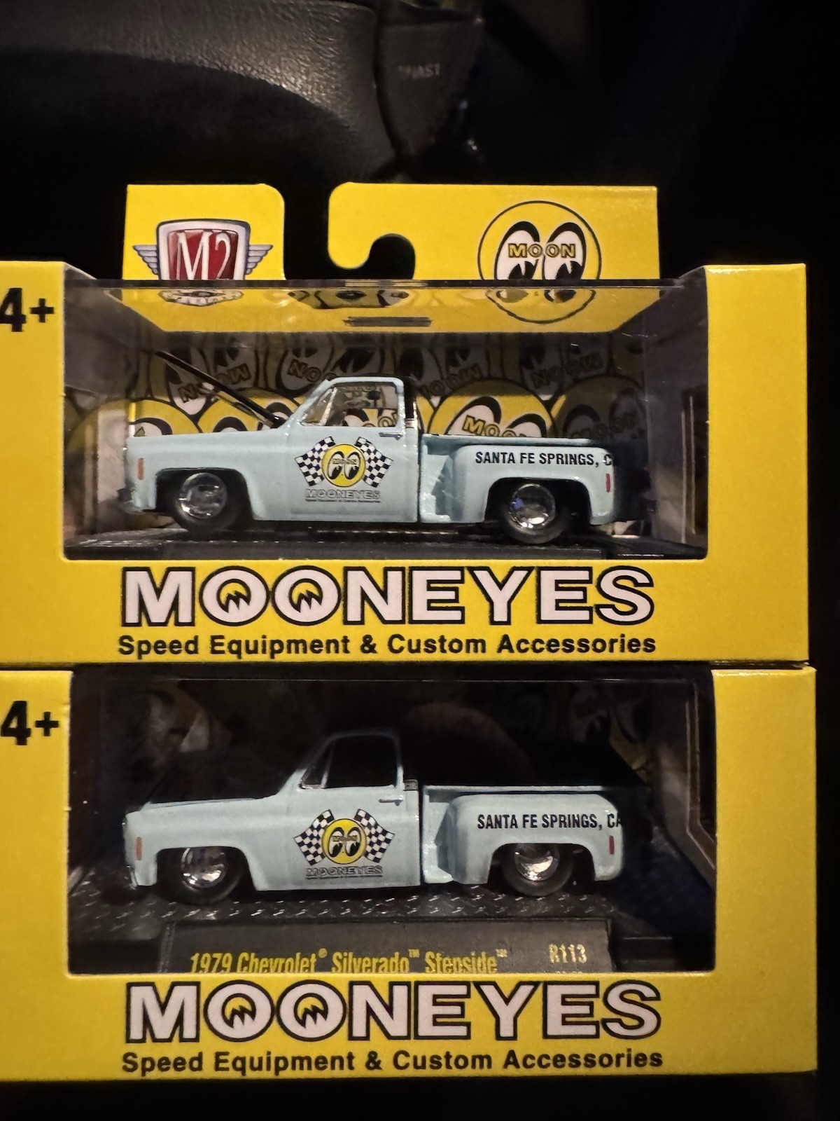 M2 Machines Mooneyes 1979 Chevy Silverado Stepside 1:64 Diecast Truck Lot of 2