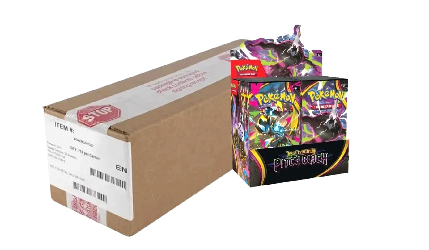 Pokemon ME05 Pitch Black Booster Box Factory Sealed Case (6 Boxes) Brand New Pokemon ME05 Pitch Black Booster Box Factory Sealed Case (6 Boxes) Brand New