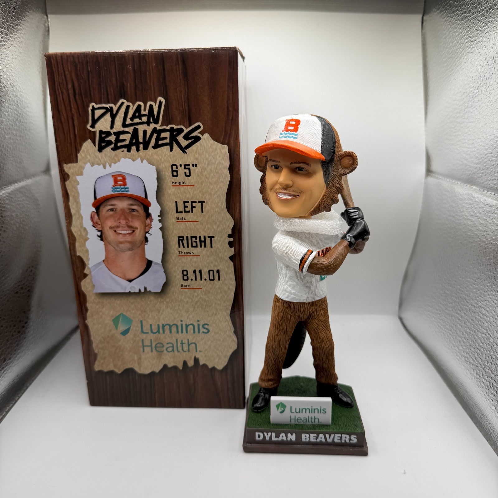 Dylan Beavers SGA Bobblehead Chesapeake Baysox New In Box Orioles Only 750 Rare