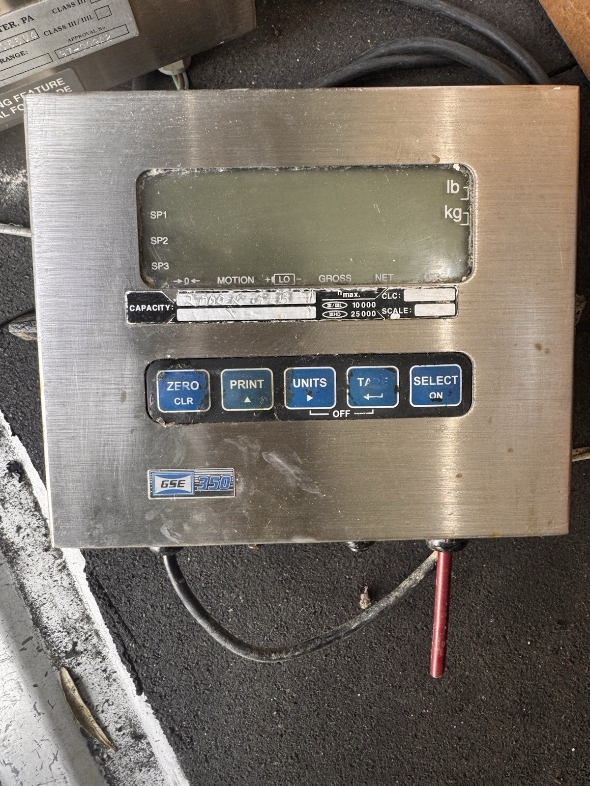 GSE Model 350 Load Master SPx Digital Readout Display GSE Model 350 Load Master SPx Digital Readout Display