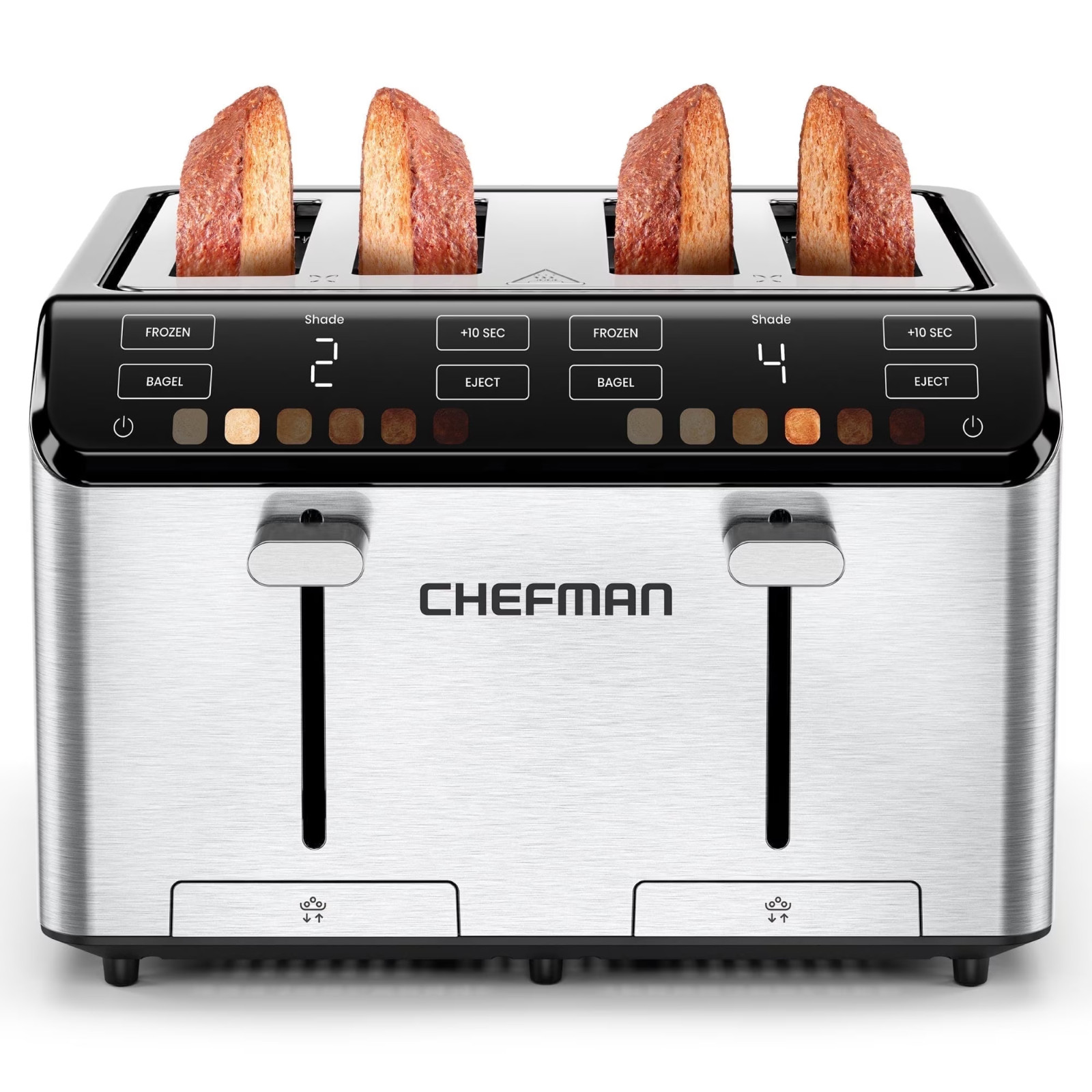 [HOT SALE] Chefman Smart Touch 4-Slice Digital Toaster Stainless