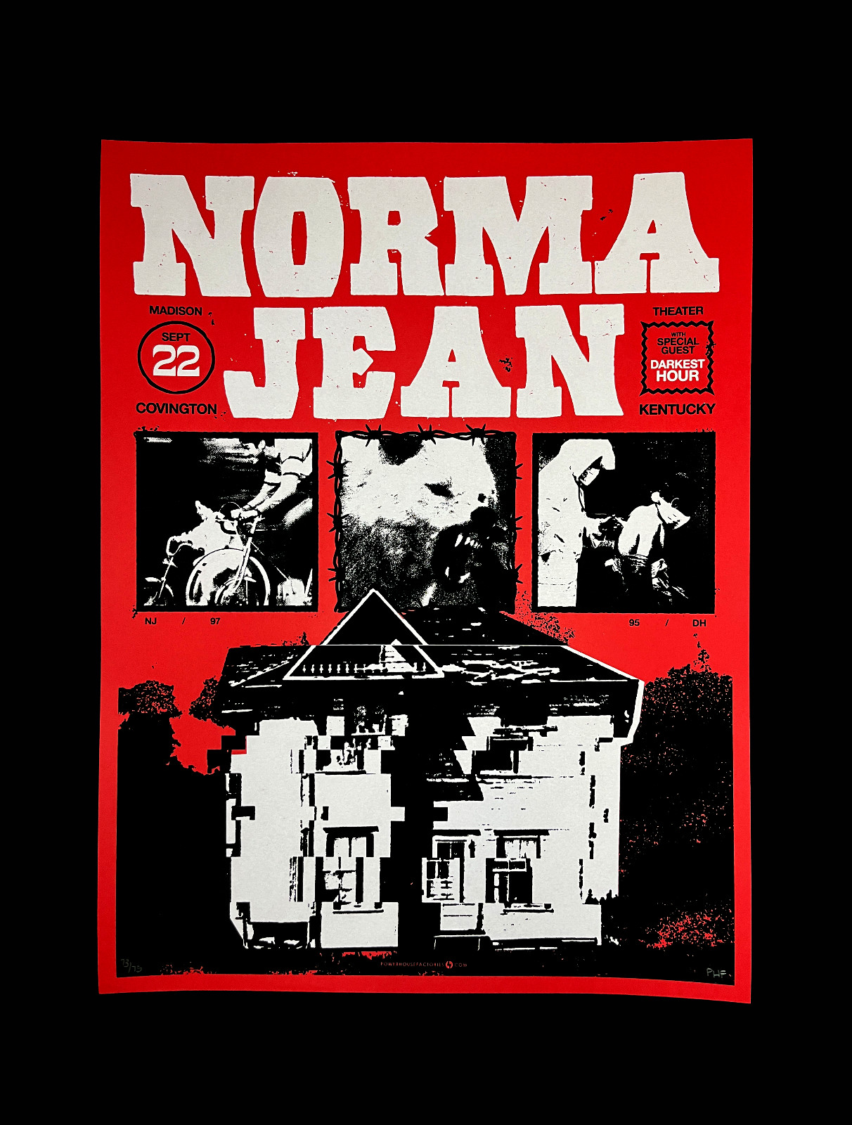 Norma Jean September 2024 Limited Edition Gig Poster