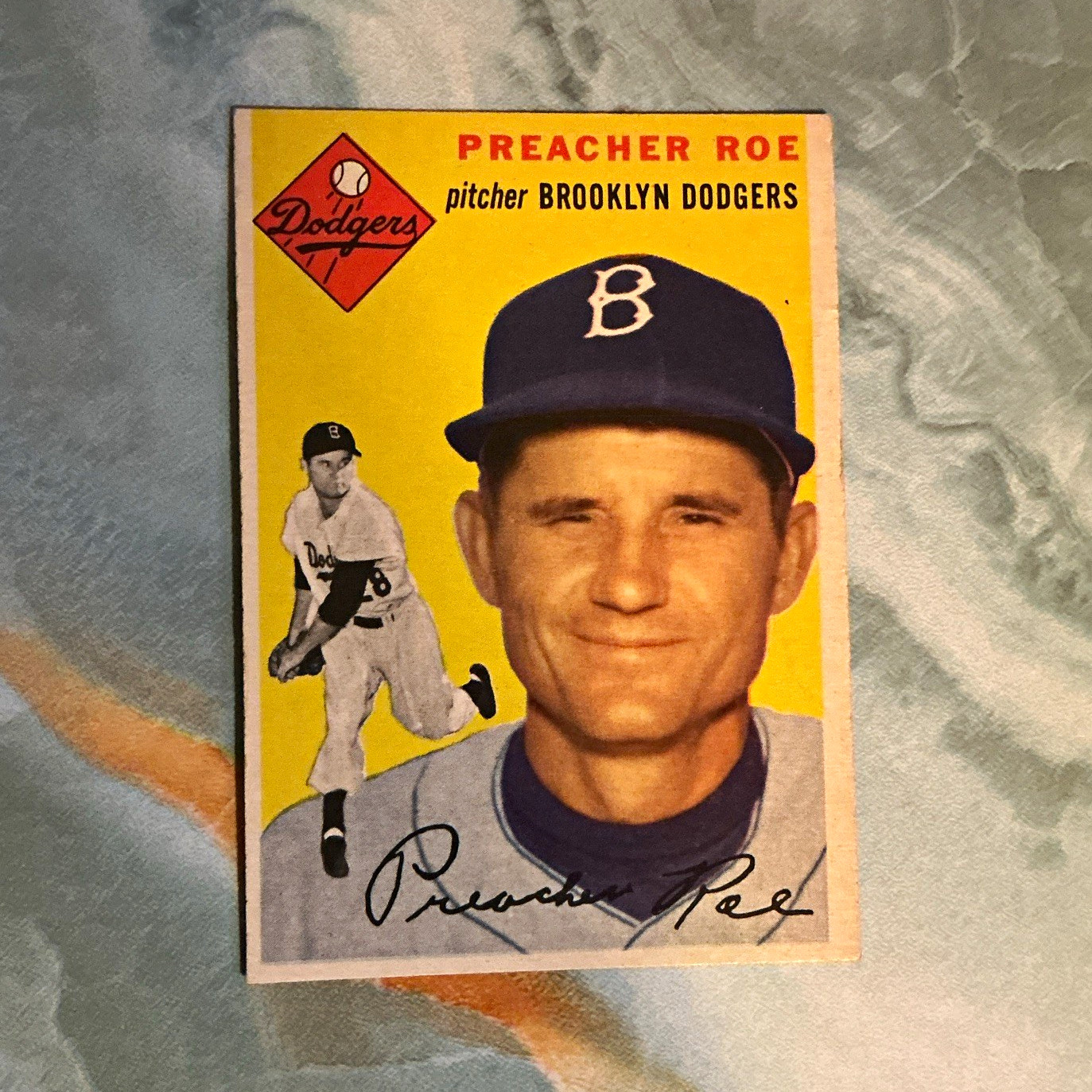 Topps 1954 Topps Preacher Roe #14 Brooklyn Dodgers MLB Gray Back Card Topps 1954 Topps Preacher Roe #14 Brooklyn Dodgers MLB Gray Back Card