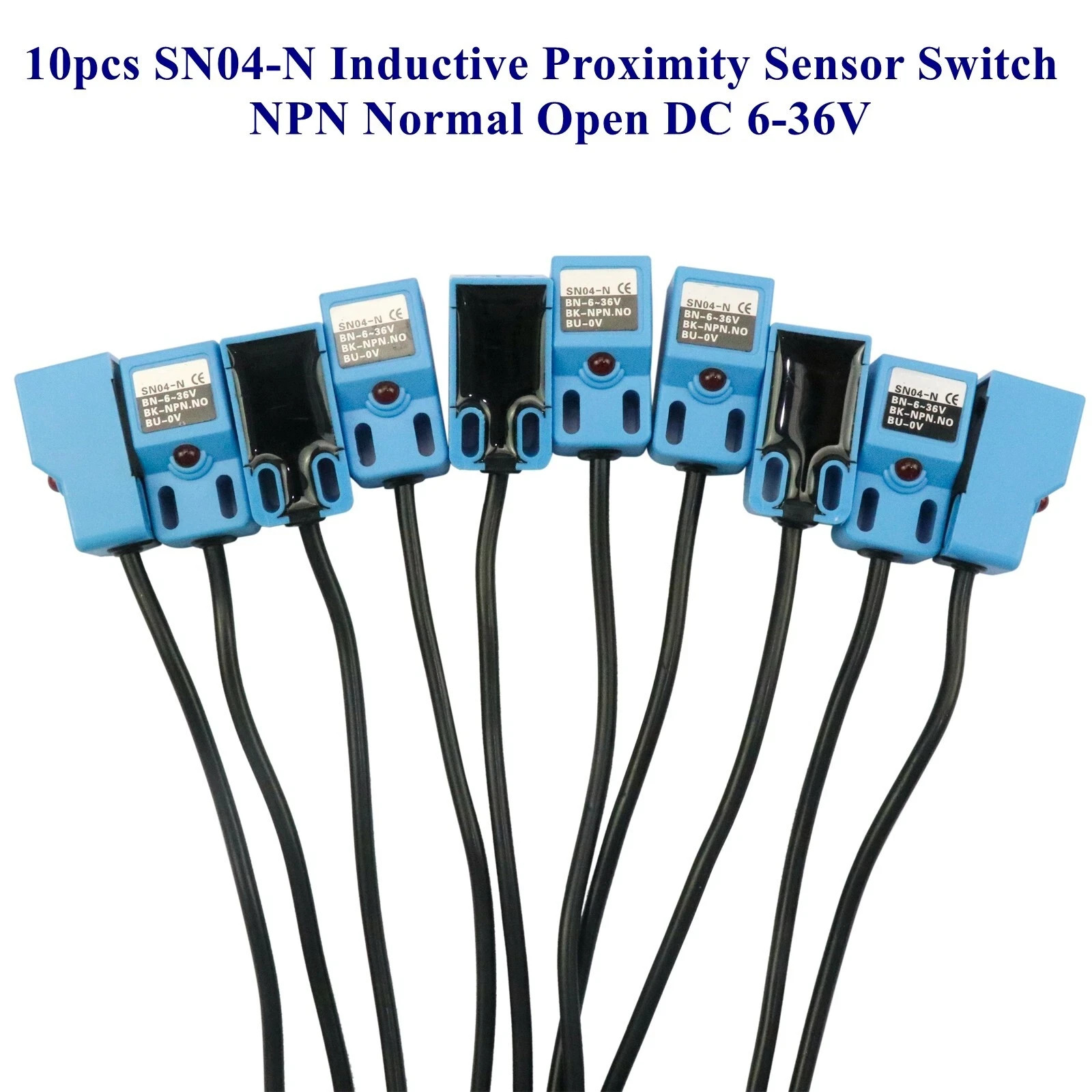 10PCS SN04-N 4mm Inductive Proximity Sensor Detection Switch NPN NO DC 6-36V 10PCS SN04-N 4mm Inductive Proximity Sensor Detection Switch NPN NO DC 6-36V
