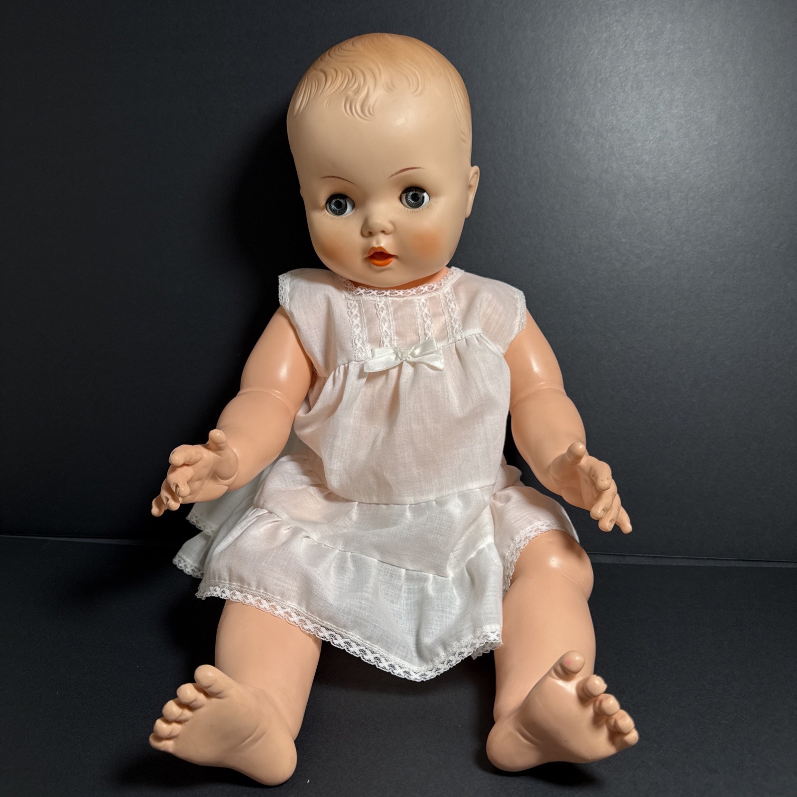 Vintage Sleepy Eyed Horseman Drink Wet Baby 26” Doll Molded Hair 1958 PLS READ Vintage Sleepy Eyed Horseman Drink Wet Baby 26” Doll Molded Hair 1958 PLS READ