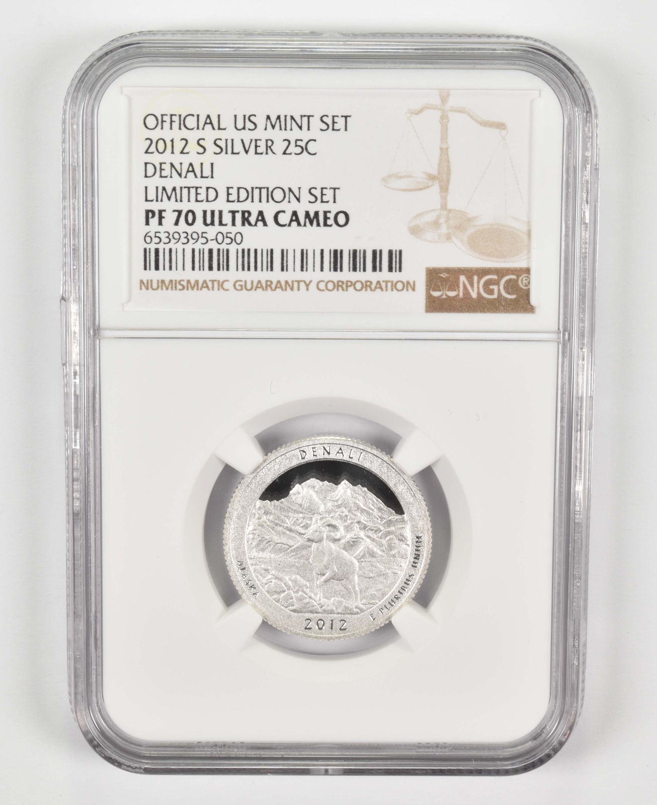 2012-S PF70 Denali Silver Quarter US Mint Limited Edition Set NGC