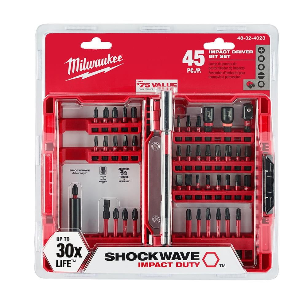 Milwaukee 48-32-4023 Shockwave Impact Duty Driver Bit Set 45-Piece Milwaukee 48-32-4023 Shockwave Impact Duty Driver Bit Set 45-Piece
