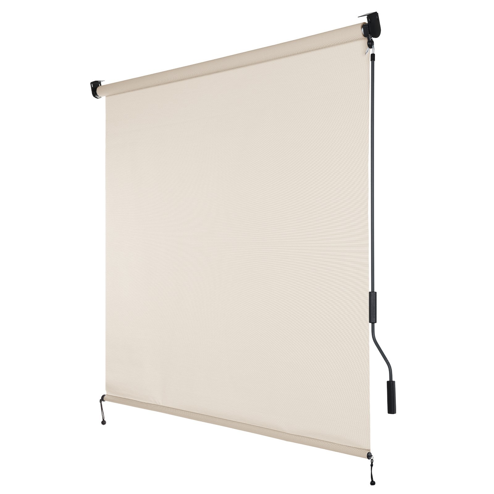Aoodor Outdoor Solar Fabric Roller Shad 5% Openness Cordless Sun Roll up Shade Aoodor Outdoor Solar Fabric Roller Shad 5% Openness Cordless Sun Roll up Shade