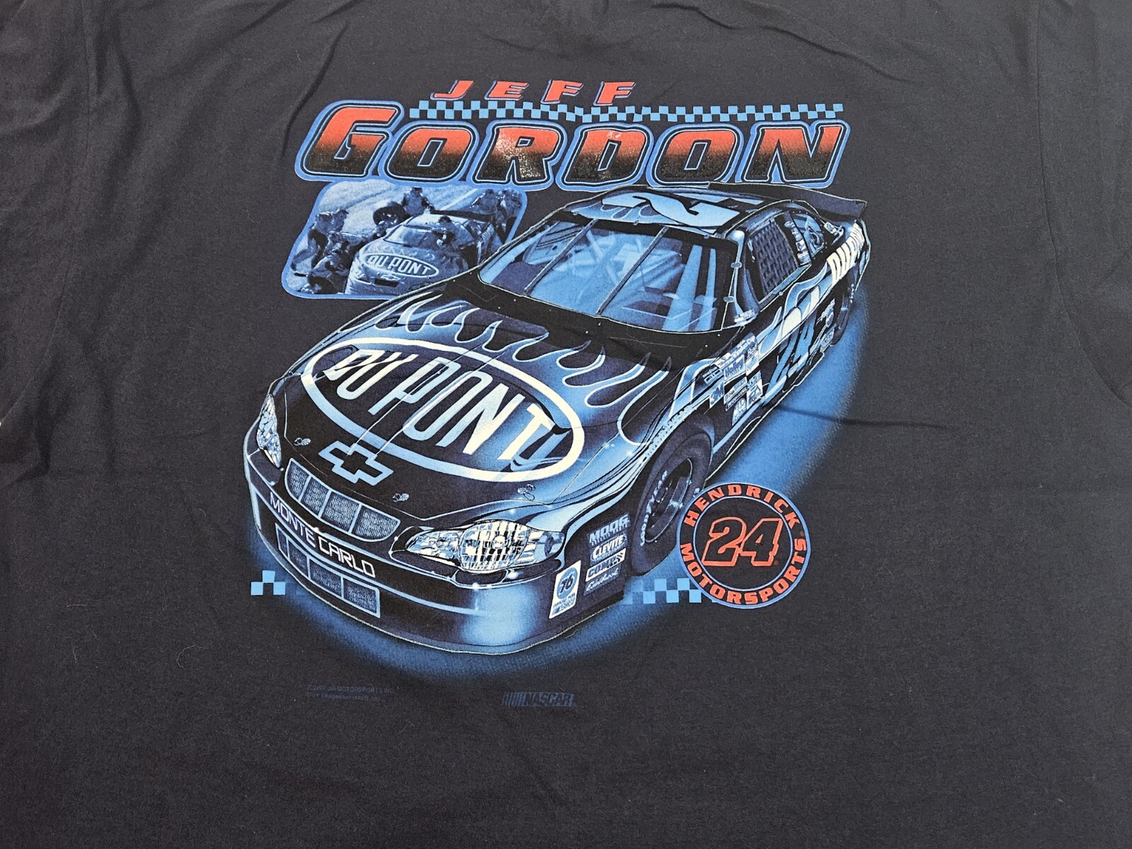 Vintage 2002 Jeff-Gordon 24 NASCAR Racing Shirt XXL 26x25.5 Hendrick-Motorsports