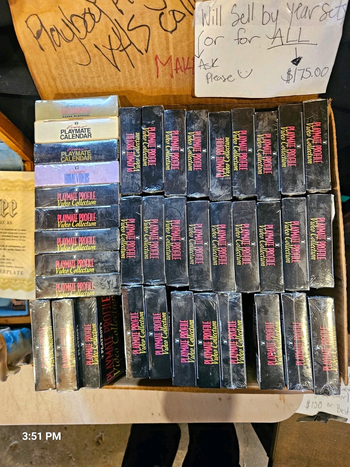 Rare Vintage Playmate Video Tape Collection Lot, All New In Original Plastic Rare Vintage Playmate Video Tape Collection Lot, All New In Original Plastic