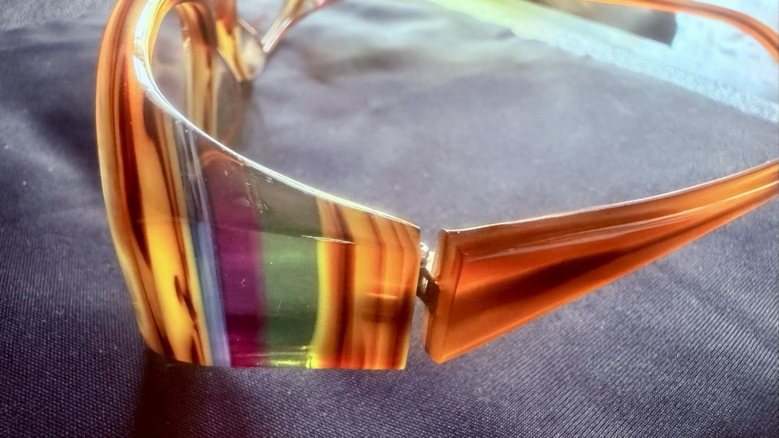 Authentic Christian Roth Handmade in Japan Frames Brown Striped 56-15 1038 HV Authentic Christian Roth Handmade in Japan Frames Brown Striped 56-15 1038 HV