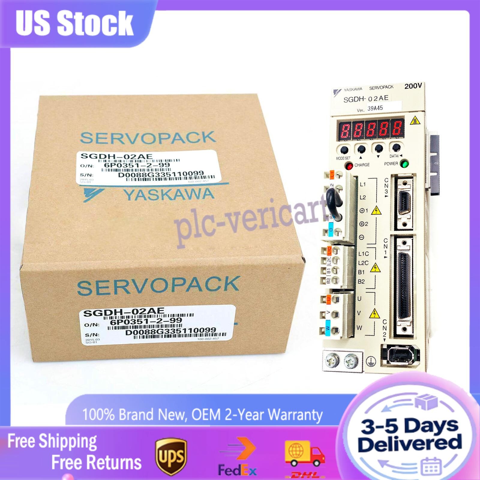 1PCS NEW IN BOX Yaskawa SGDH-02AE Servo Drive 1PCS NEW IN BOX Yaskawa SGDH-02AE Servo Drive