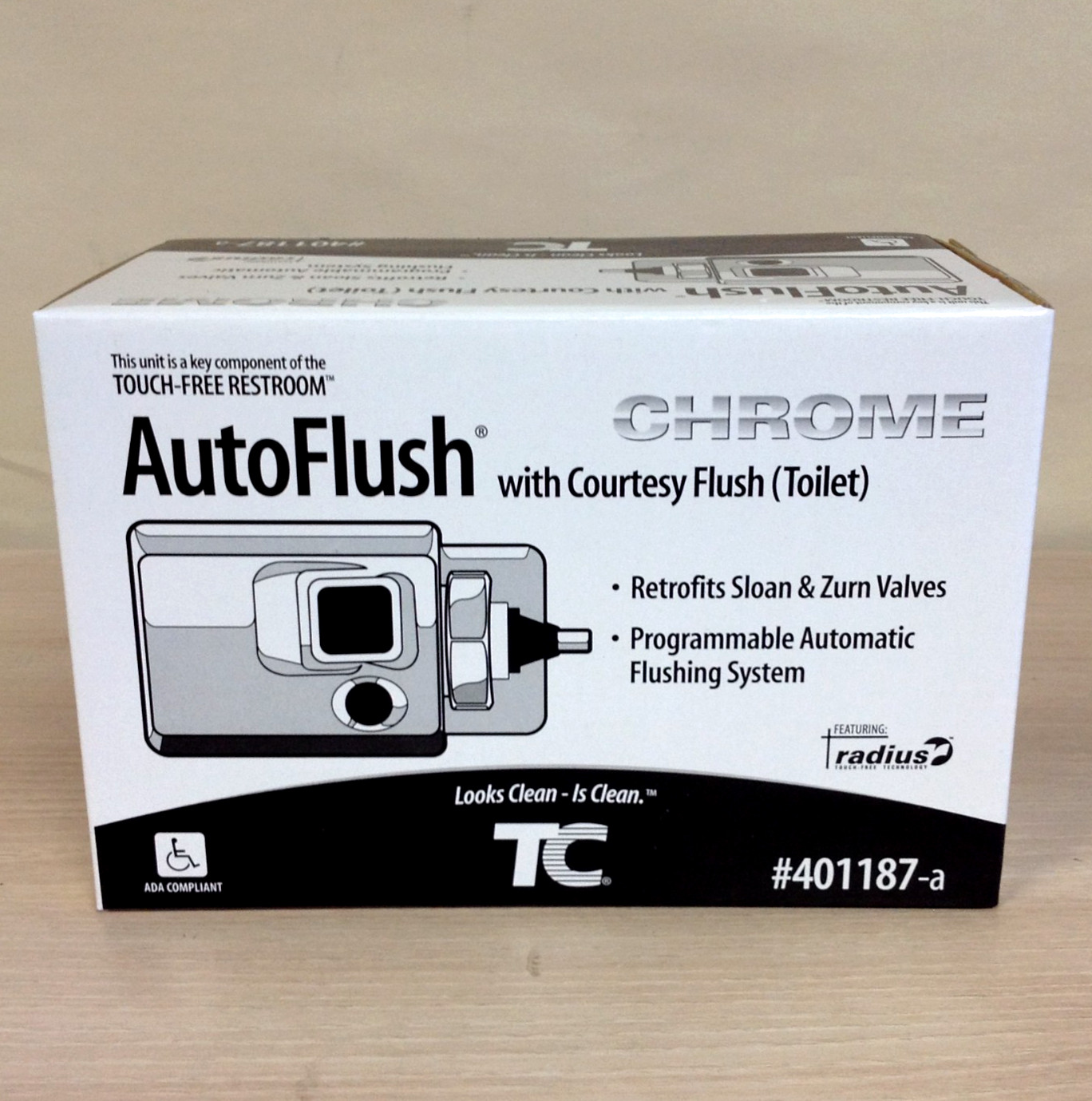 Rubbermaid TC 401187A Auto Flush Side Mount for Sloan and Zurn Flush Valves NEW