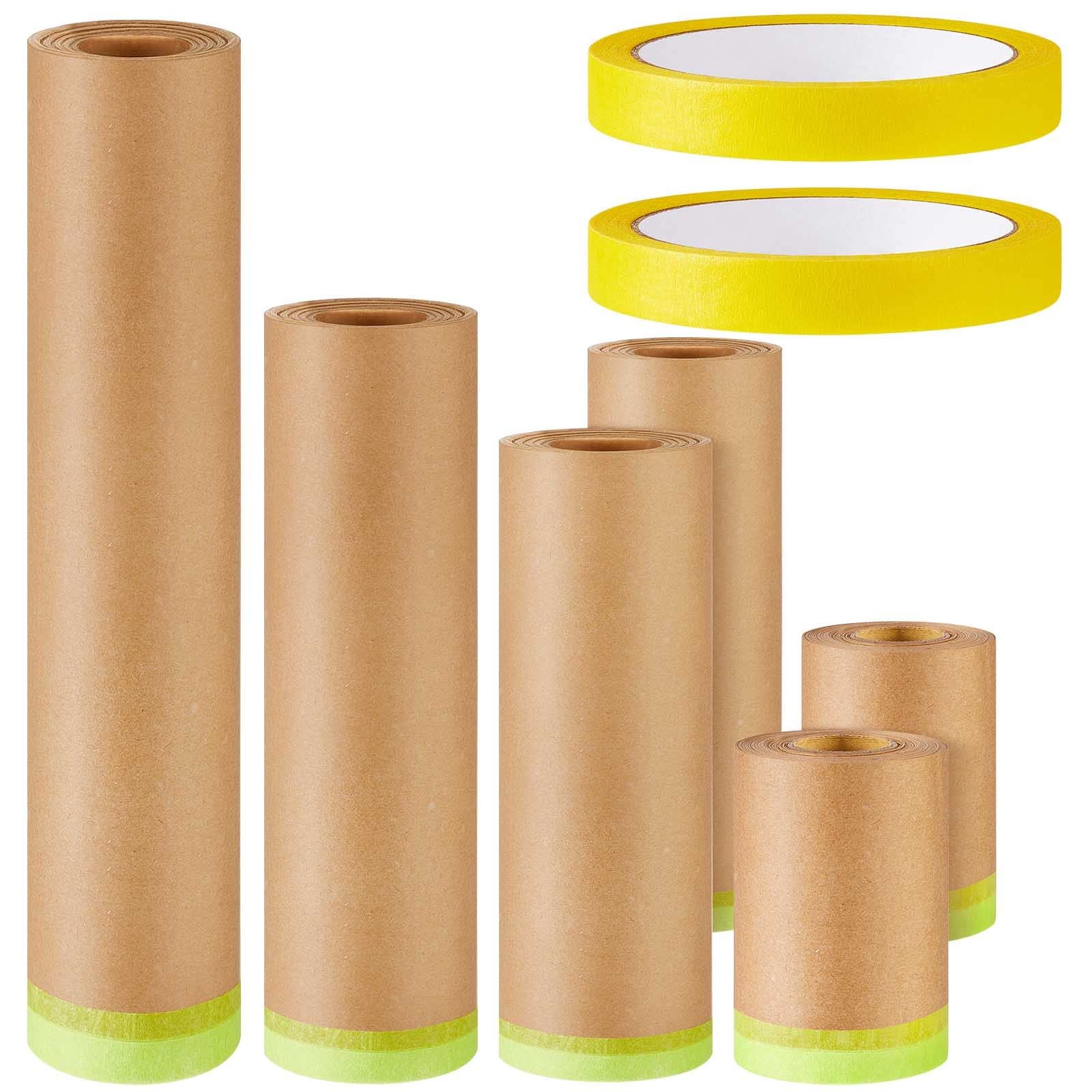 Leinuosen 8 Rolls Masking Tape Sets Includes 6 Assorted Sizes Paint Masking P...