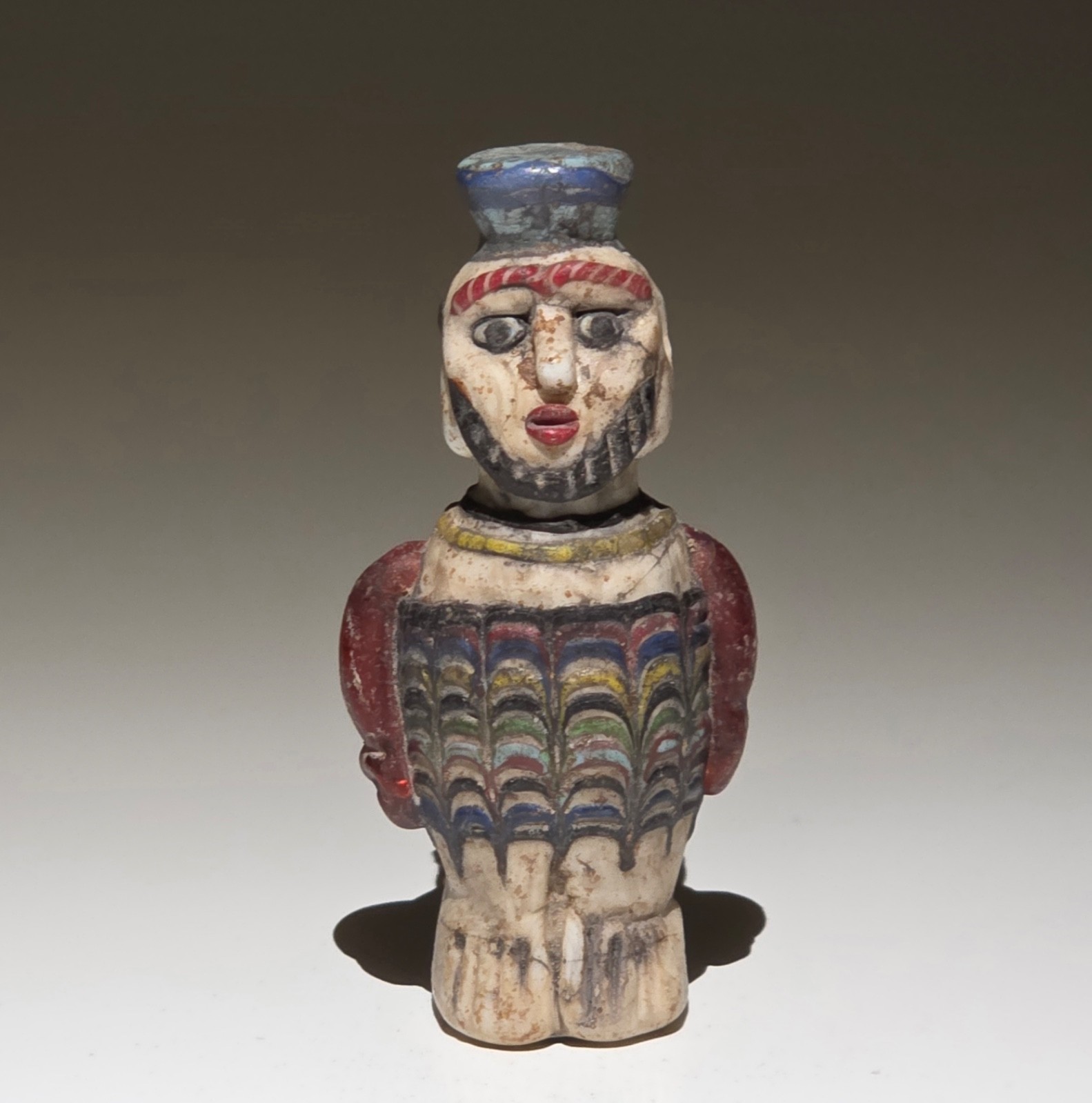 Circa Rare Ancient Phoenician Glass Idol - Anthropomorphic Punic