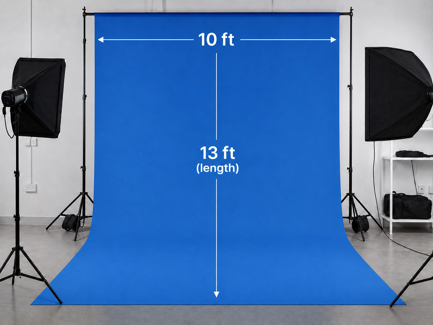 10 x 13 ft Muslin Blue Chromakey Backdrop Photo Studio 10 x 13 ft Muslin Blue Chromakey Backdrop Photo Studio