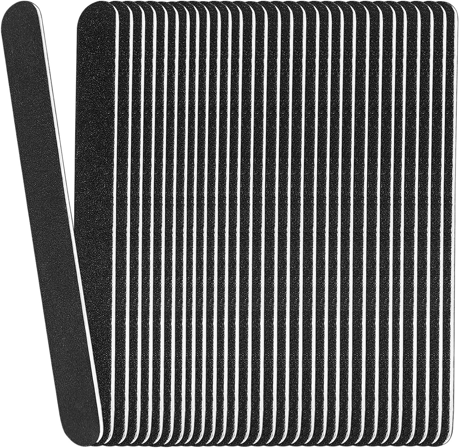 Emery Board Nail Files (24 Pack) 100/180 Grit Wooden Nail File for Natural Nails Emery Board Nail Files (24 Pack) 100/180 Grit Wooden Nail File for Natural Nails