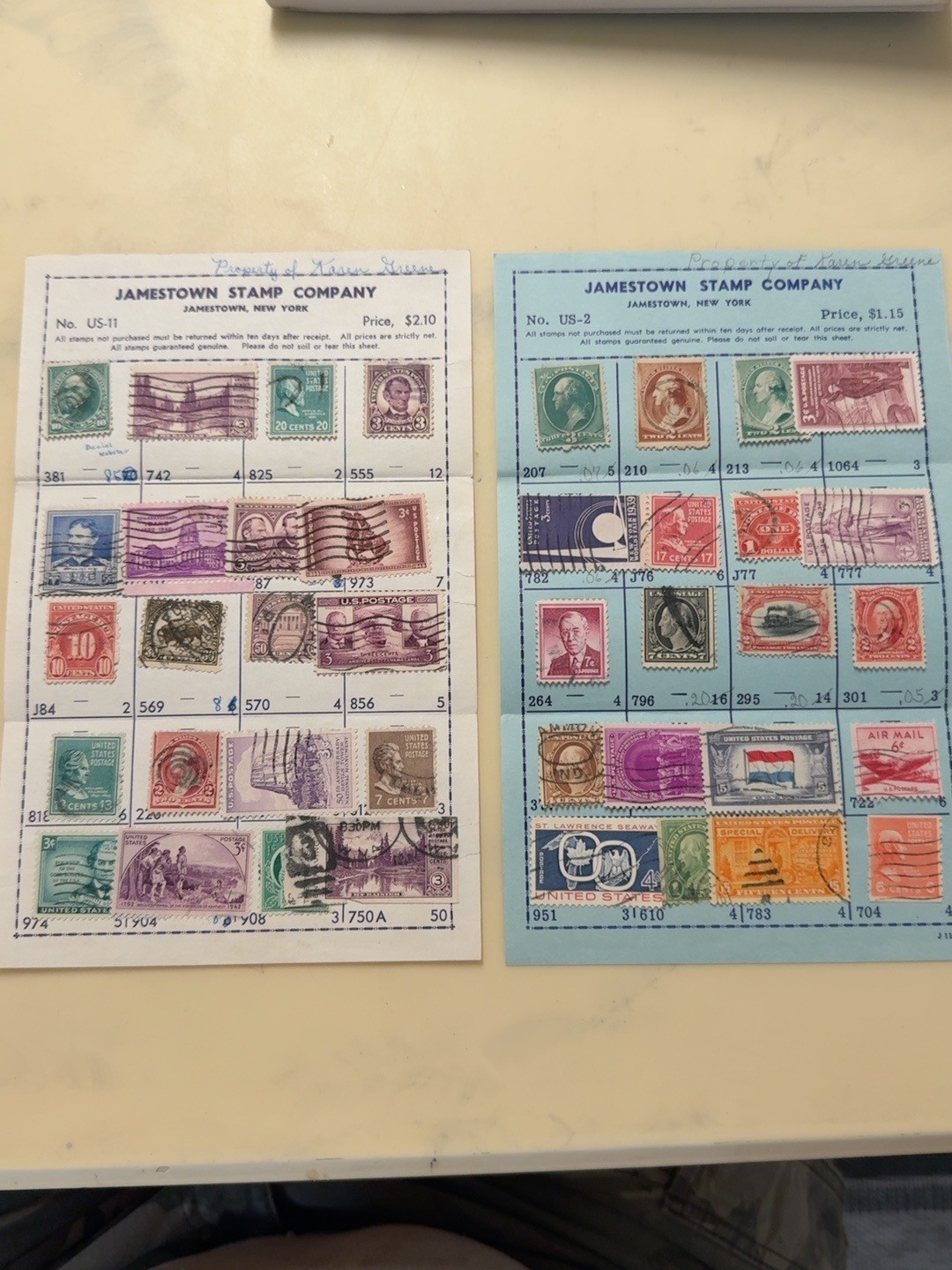 Vintage US Stamp Lot Jamestown Approval Sheets + 1963 Andrew Jackson FDC Covers