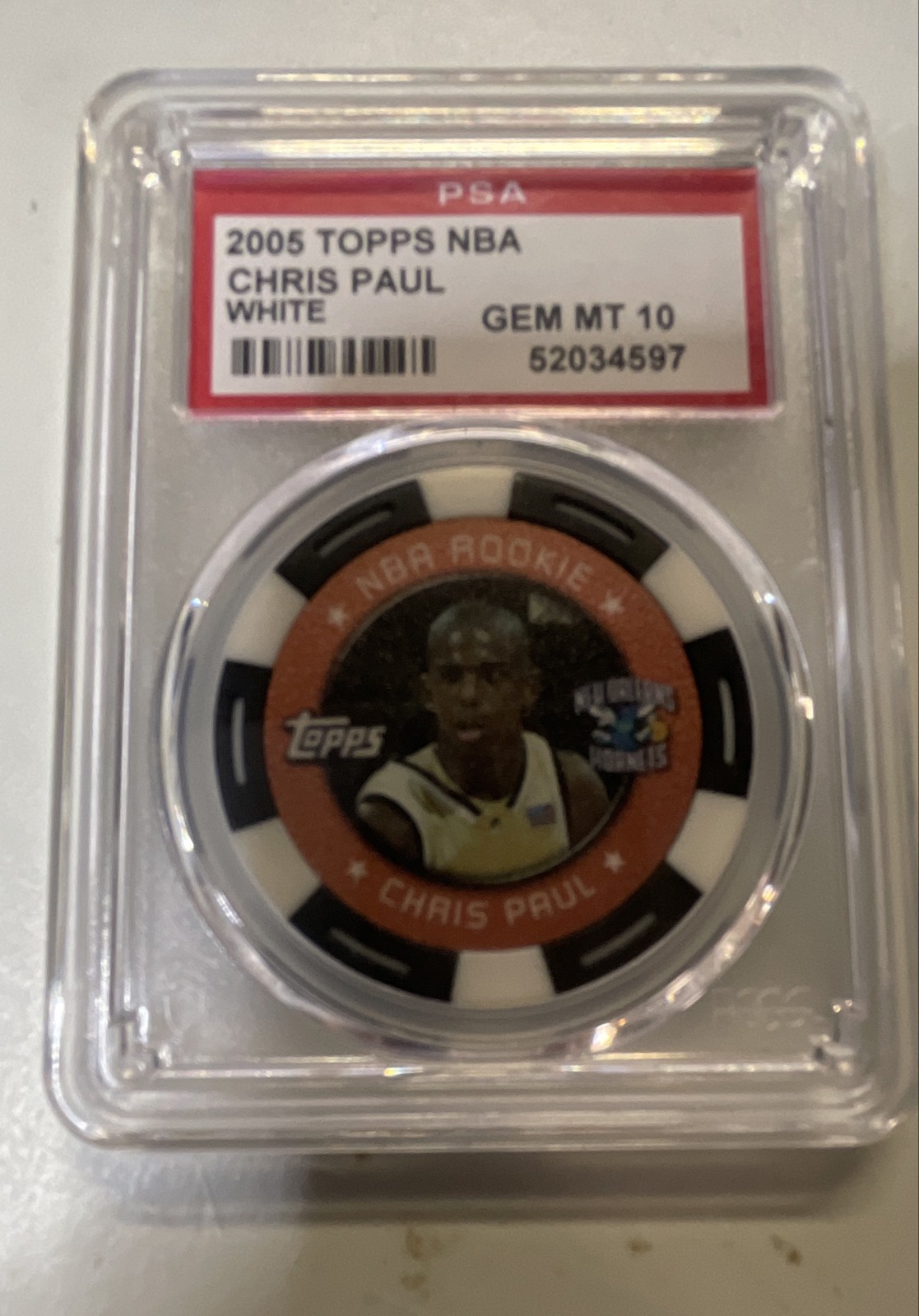2005-06 Topps Chips - Chris Paul RC #489/599 PSA 10 Rookie Pop 3 2005-06 Topps Chips - Chris Paul RC #489/599 PSA 10 Rookie Pop 3