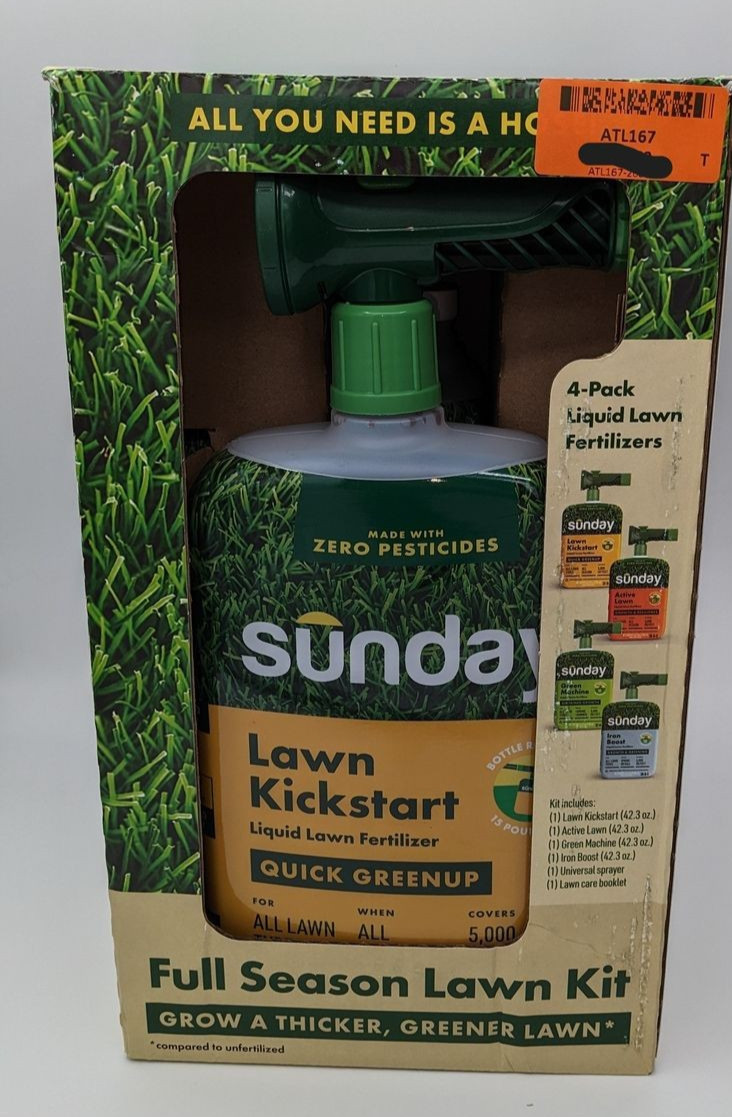 Sunday Full Season Lawn Kit 4 Pack Hose On Fertilizer Kit Sunday Full Season Lawn Kit 4 Pack Hose On Fertilizer Kit