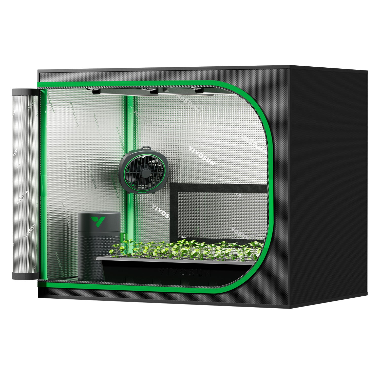 VIVOSUN Clone Tent Kit 24″x16″x20″ All-in-one Smart Seeding System A22 Control