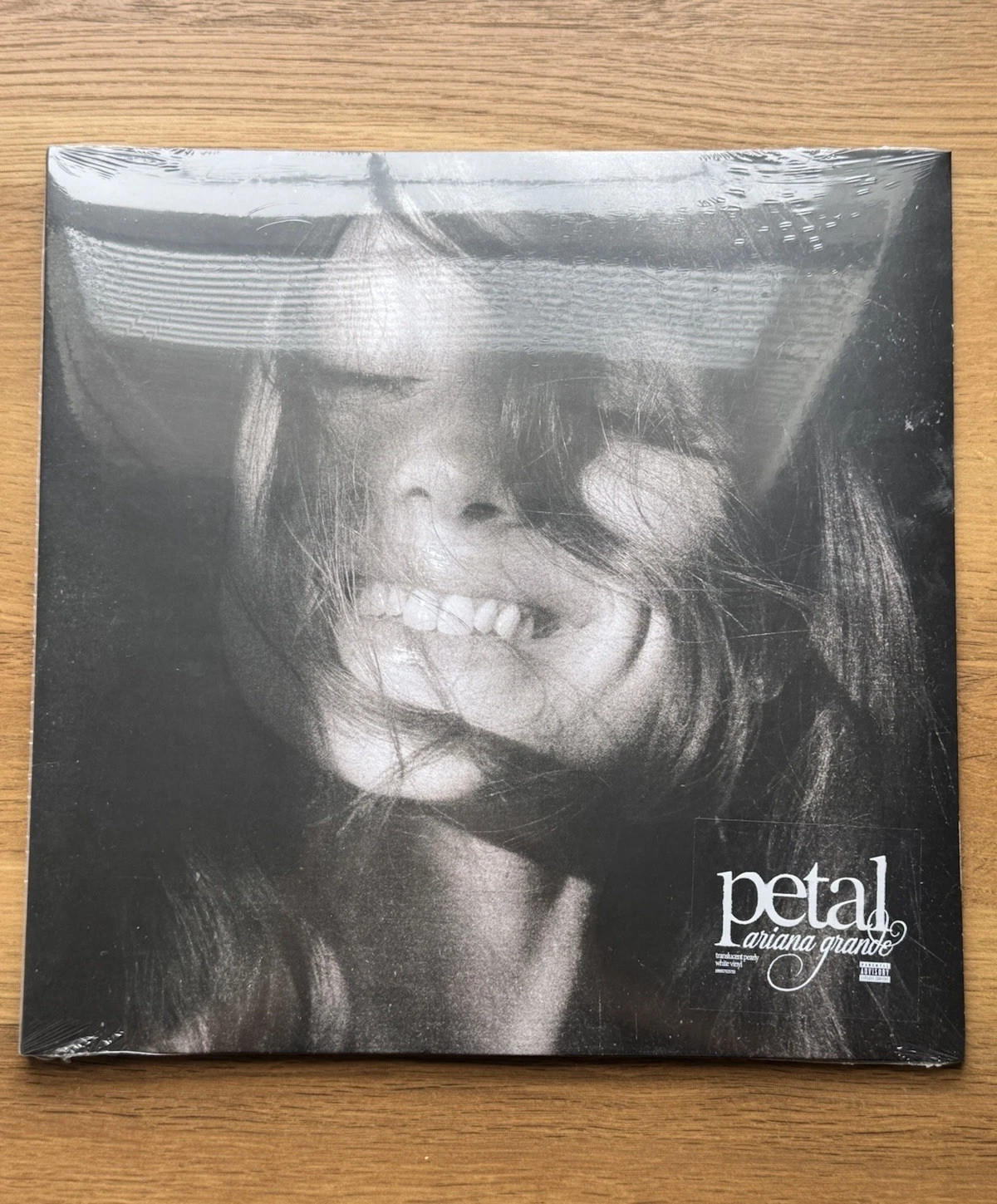 SIGNED Ariana Grande Petal Translucent Pearly White LP NEW SEALED SIGNED Ariana Grande Petal Translucent Pearly White LP NEW SEALED