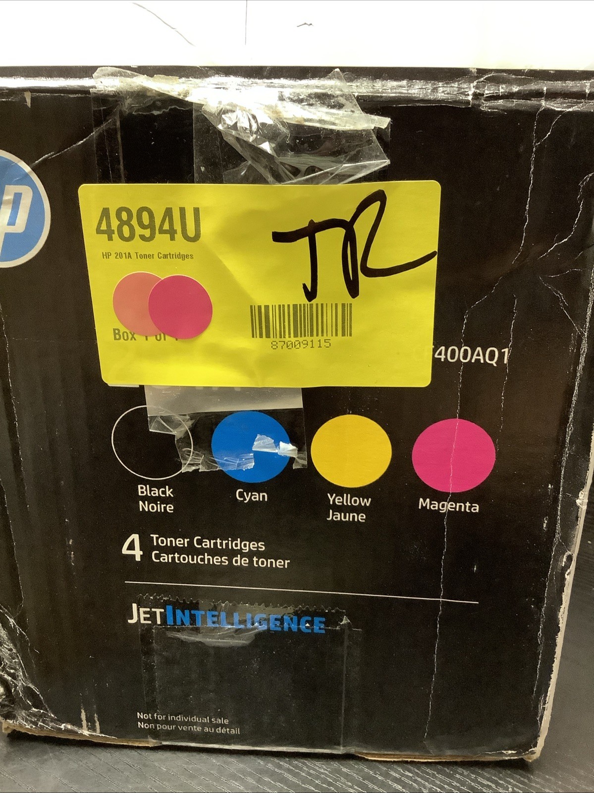 HP 201A LaserJet Toner Cartridges - Black, Cyan, Magenta, Yellow, Pack of 4