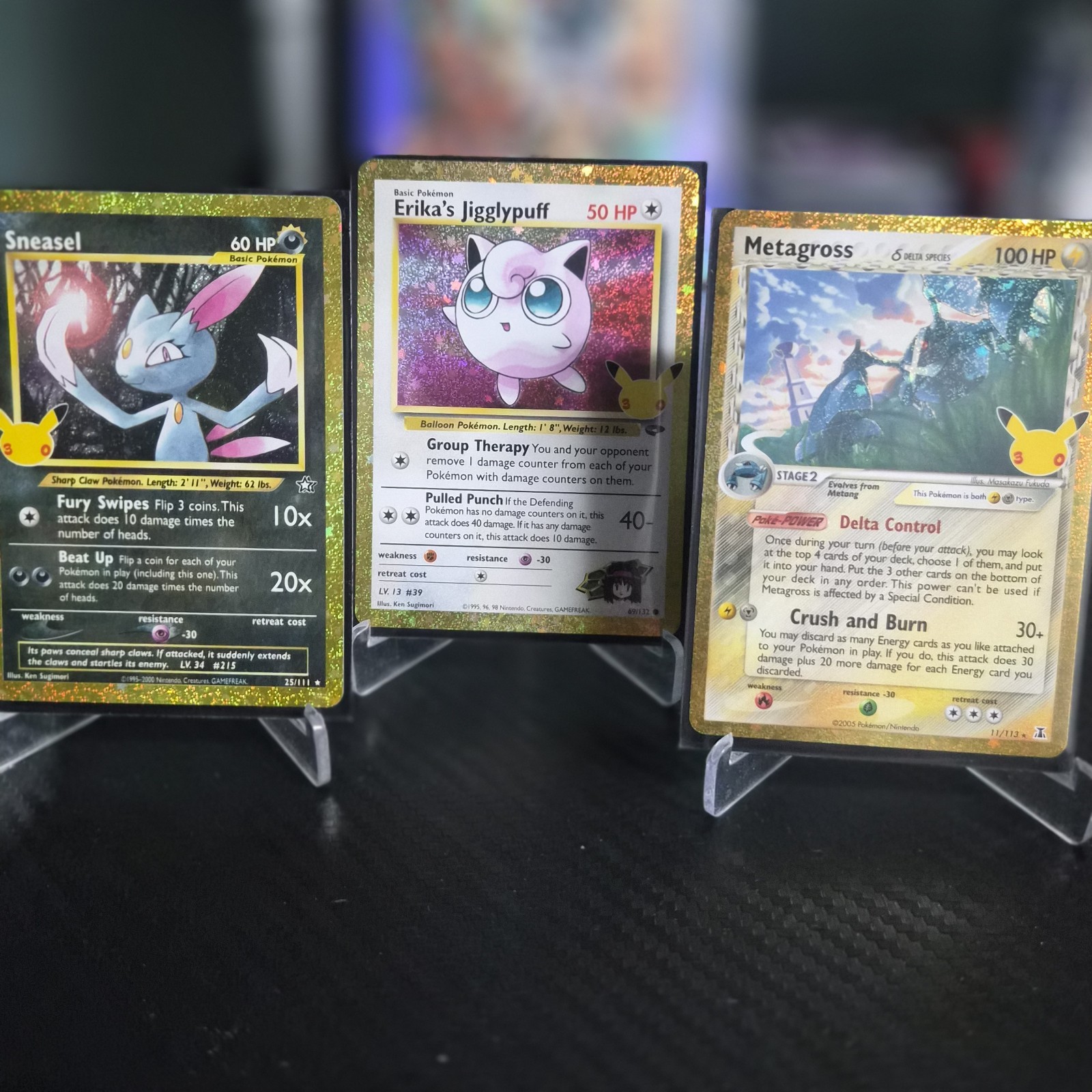 Pokémon 30th Classic Collection Lot Metagross, Snesal And Erikas Jigglypuff Pokémon 30th Classic Collection Lot Metagross, Snesal And Erikas Jigglypuff