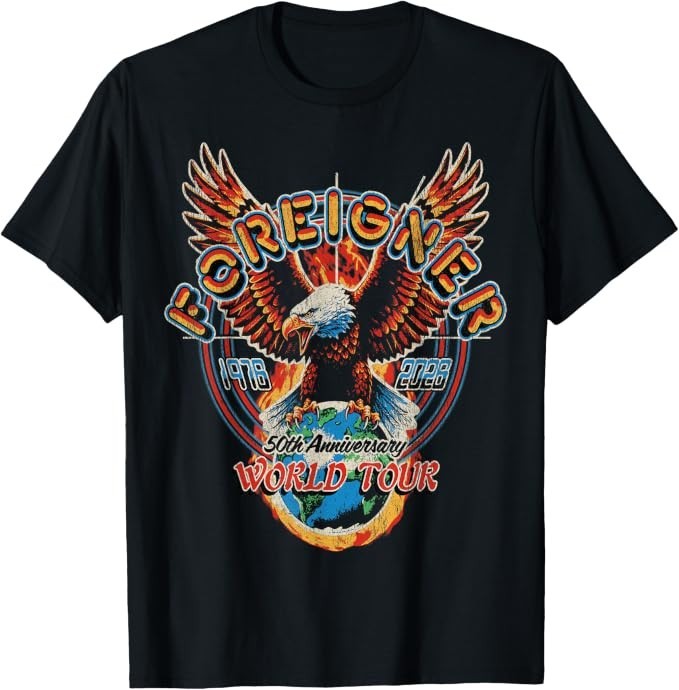 Foreigner 50th Anniversary Tour T-Shirt